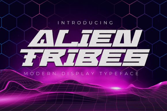 Alien Tribes: A Bold Display Font for Handmade Labels & Printables