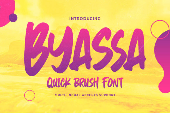 Byassa: A Textured Display Font for Editorial Impact