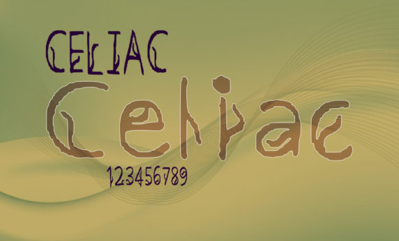 Celiac: A Clean, Brushed Display Font for Digital Branding