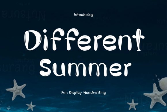 Different Summer: A Display Font That Elevates Digital Branding