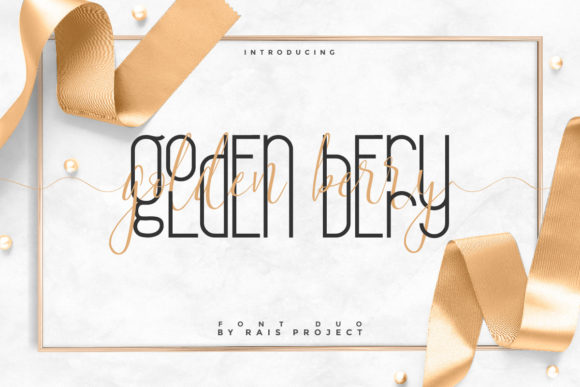 Golden Berry Font: Chic & Cheerful Display Type for Crafters
