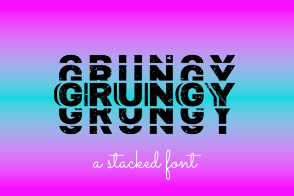 Grungy Font: A Display Typeface That Cuts Through the Feed