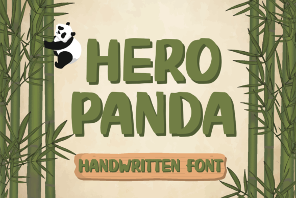 Hero Panda: A Playful Display Font That Makes Your Brand Shine