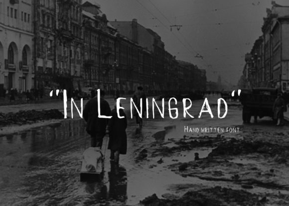 In Leningrad: A Raw, Authentic Display Font for Campaign Headlines