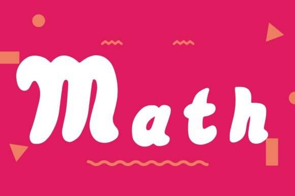 Math Font: A Playful, Polished Display Typeface for Small Brands