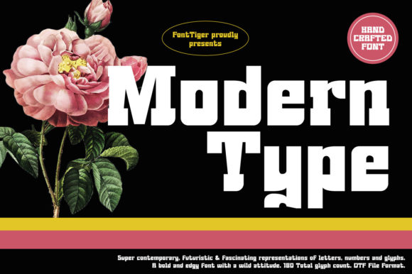 Modern Type: A Bold Display Font for Standout Brand Identity