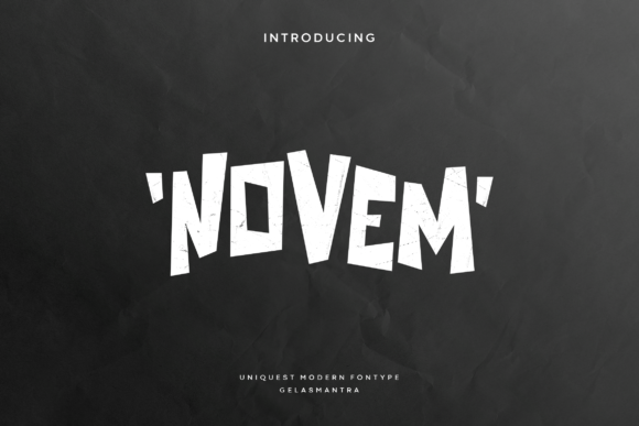 Novem: A Playful Display Font That Makes Your Brand Stand Out