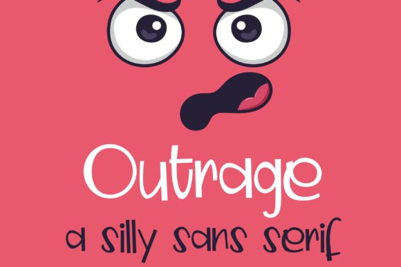 Outrage: A Playful Display Font for Editorial Impact