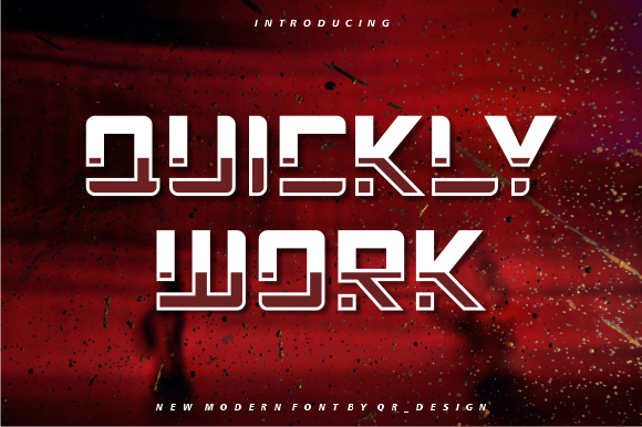 Quickly Work: A Bold Display Font for Modern Web Design