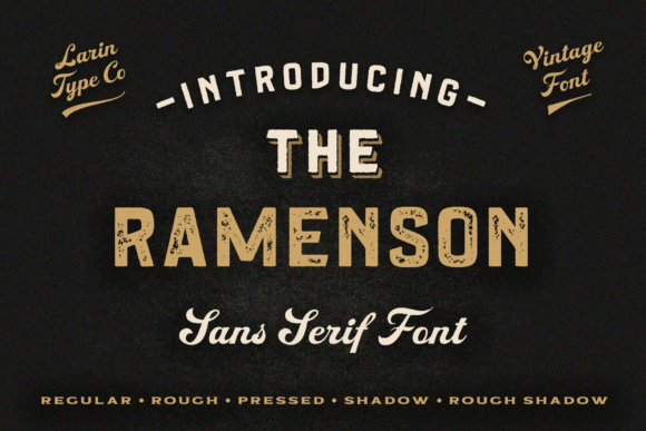 Ramenson: A Bold Display Font That Commands Attention