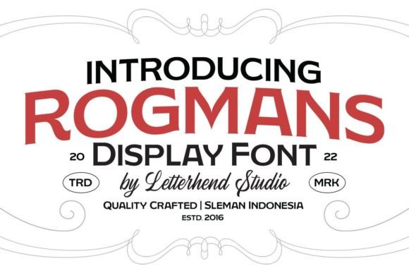 Rogmans: A Modern Display Font for Digital Brand Identity