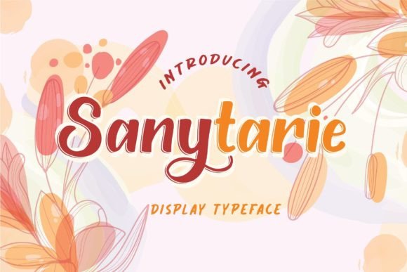 Sanytarie Display Font for Handmade Labels & Printables
