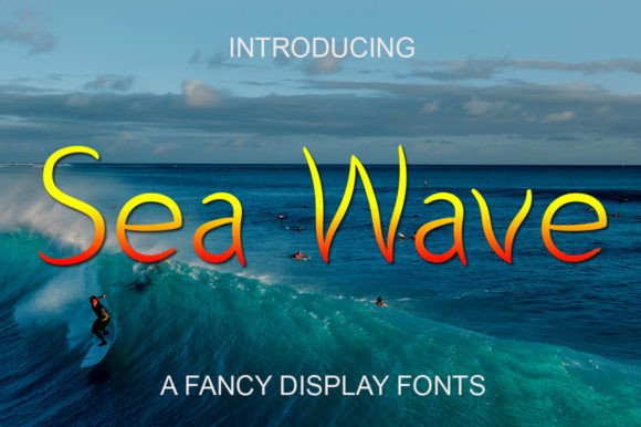 Sea Wave Display Font for Digital Design