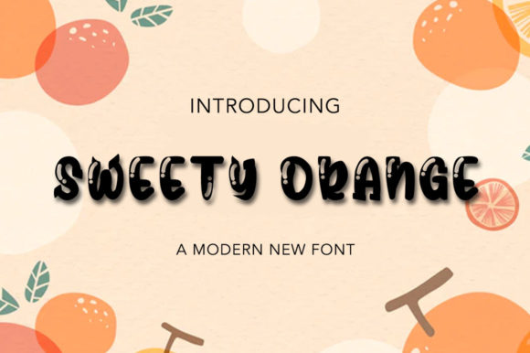 Sweety Orange: A Friendly Display Font for Editorial Charm