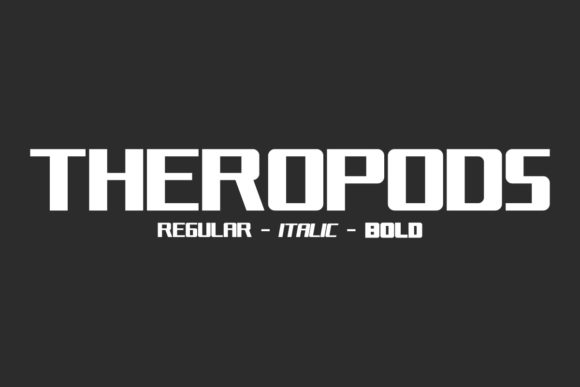 Theropods: A Bold Display Font with Editorial Presence