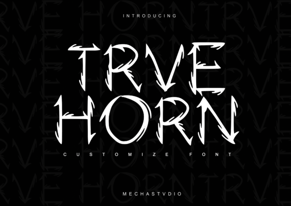 True Horn: A Bold Display Font for Standout Brand Identity
