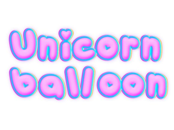 Unicorn Balloon: A Playful, Polished Display Font for Small Brands